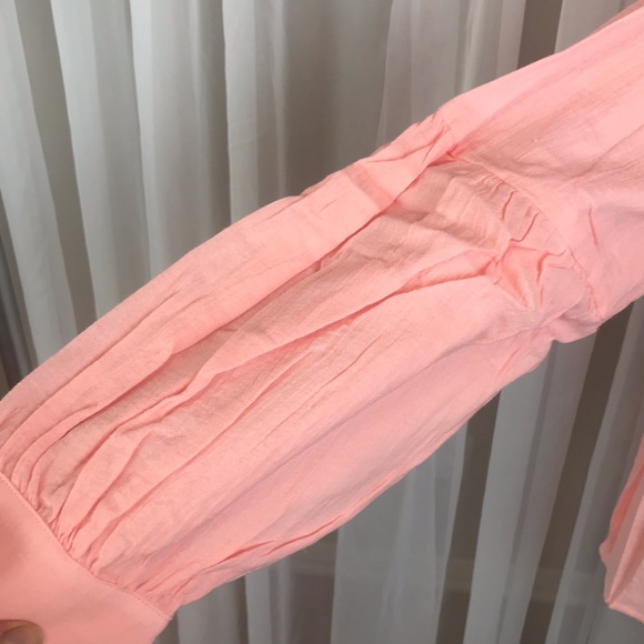 NWT Very J Boho Peasant Blush Blouse Sz L - Picture 4 of 8